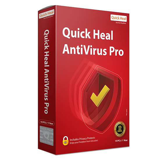 Quick Heal Antivirus Pro Latest Version - 5 PCs, 1 Year (DVD)